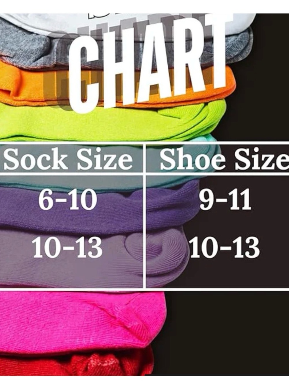 Pack of Women's Patterned Ankle Socks - Yellow, Gray, Red (10 Pack) - Picture 4 of 5